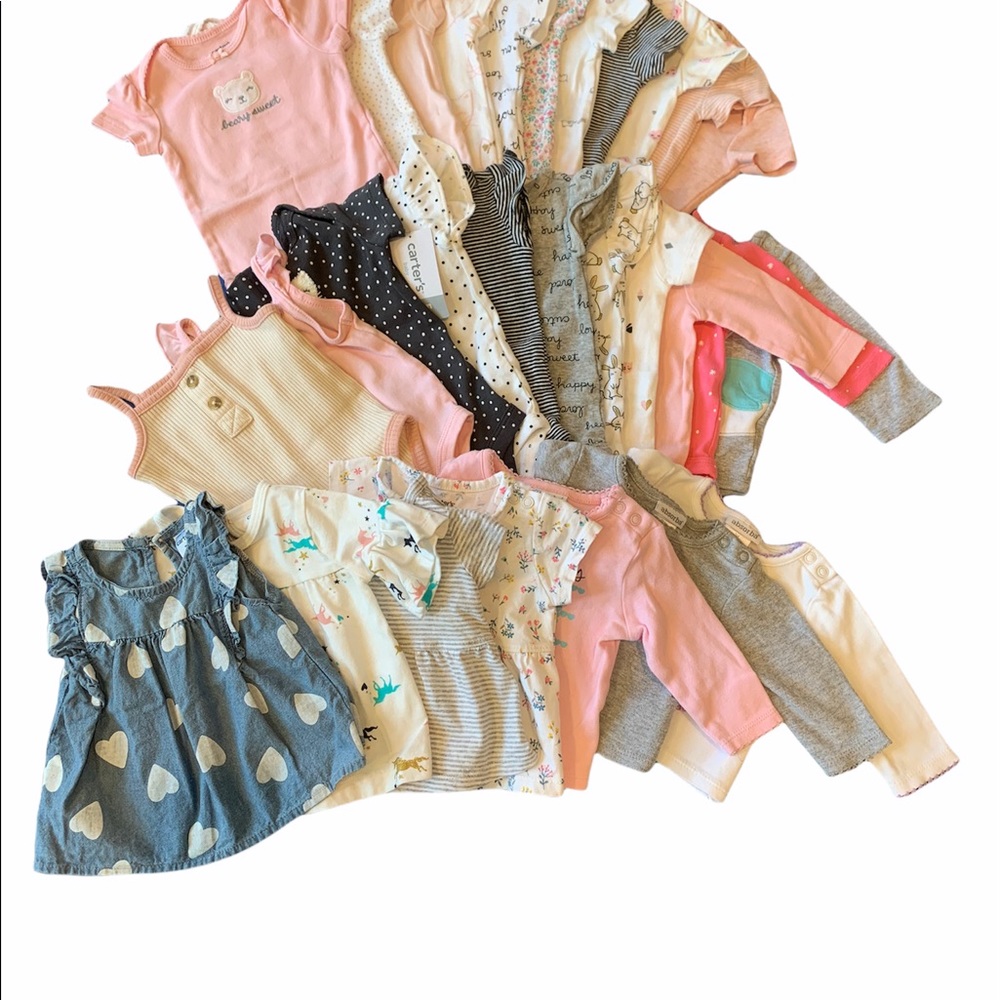 Carter’s Baby Girl 56 Piece Bundle Size 3 Months - Picture 8 of 12